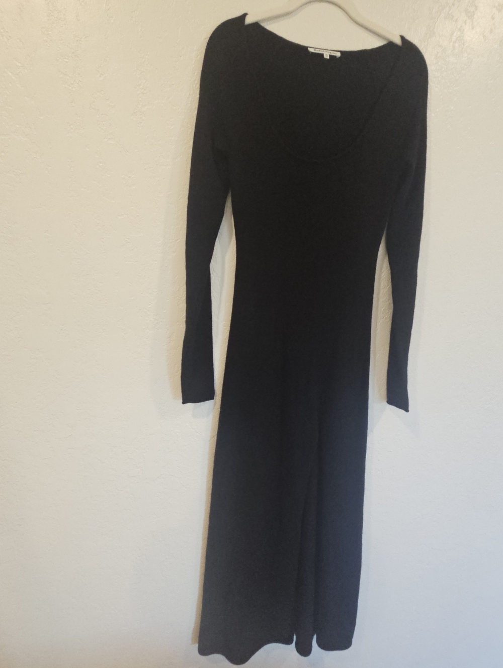 Reformation Jennita Women's Cashmere Maxi Sweater Dress Black Size Extra Small .